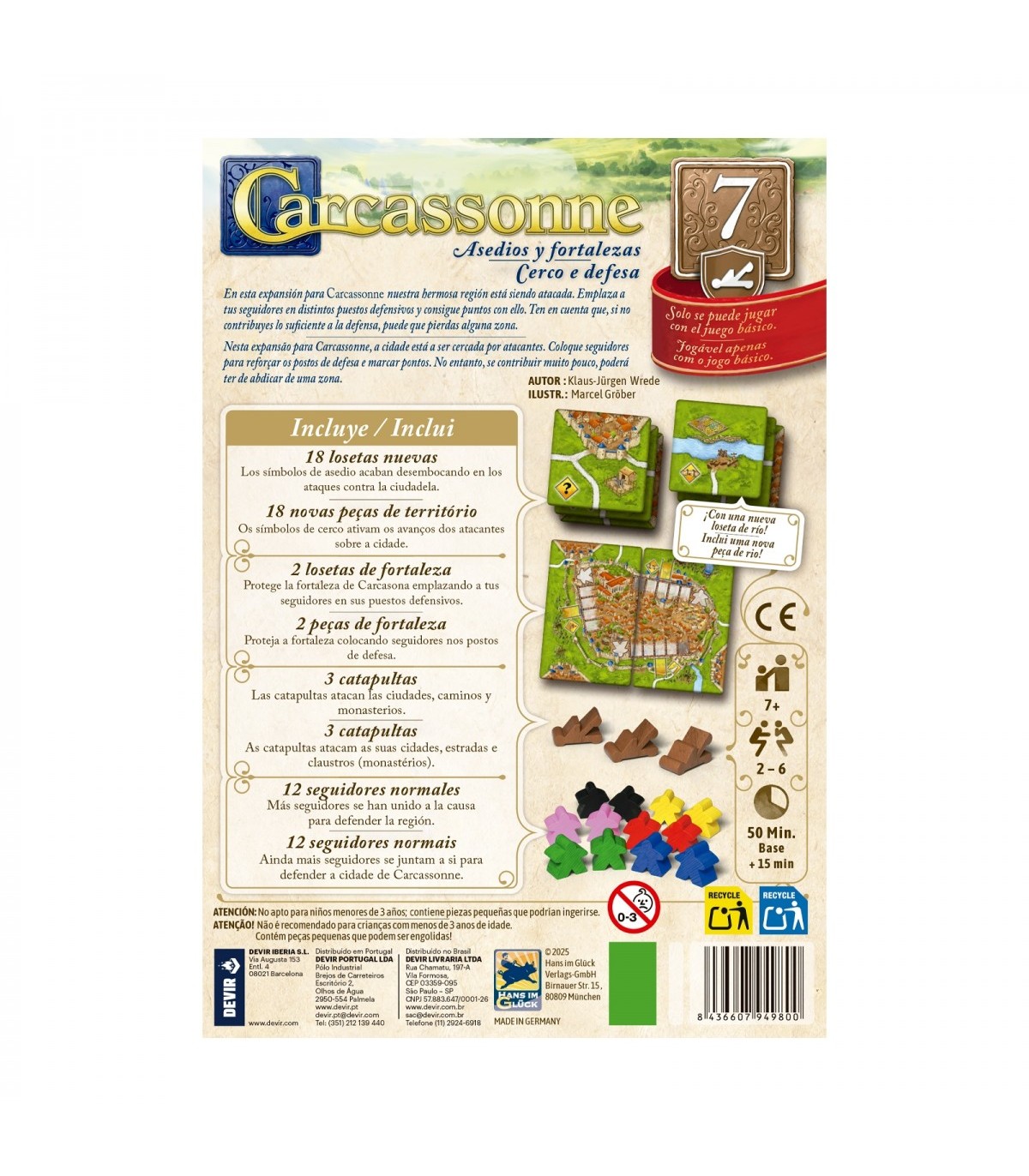 CARCASSONNE EXP.7 - ASEDIOS Y FORTALEZAS - Imagen 2